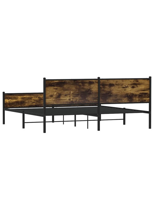 METALLIST VOODIRAAM ILMA MADRATSITA SUITSUTATUD TAMM 193X203 CM