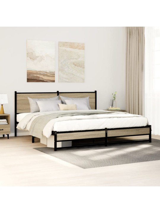 METALLIST VOODIRAAM ILMA MADRATSITA SONOMA TAMM 183X213 CM