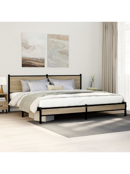 METALLIST VOODIRAAM ILMA MADRATSITA SONOMA TAMM 193X203 CM