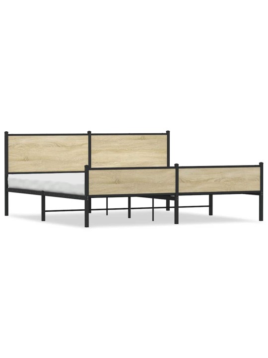 METALLIST VOODIRAAM ILMA MADRATSITA SONOMA TAMM 193X203 CM