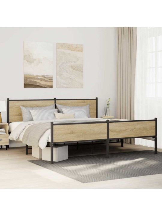 METALLIST VOODIRAAM ILMA MADRATSITA SONOMA TAMM 193X203 CM