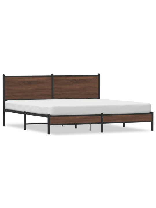 METALLIST VOODIRAAM ILMA MADRATSITA PRUUN TAMM 183X213 CM