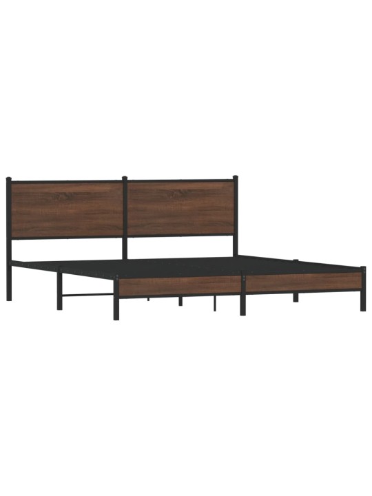 METALLIST VOODIRAAM ILMA MADRATSITA PRUUN TAMM 183X213 CM