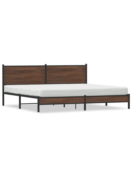 METALLIST VOODIRAAM ILMA MADRATSITA PRUUN TAMM 193X203 CM