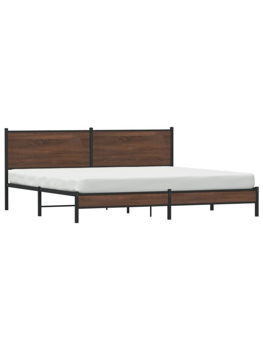 METALLIST VOODIRAAM ILMA MADRATSITA PRUUN TAMM 193X203 CM