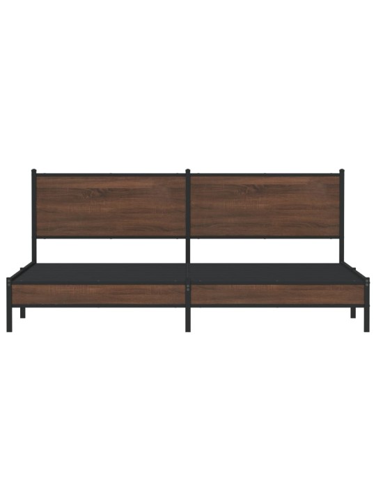 METALLIST VOODIRAAM ILMA MADRATSITA PRUUN TAMM 193X203 CM