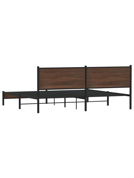 METALLIST VOODIRAAM ILMA MADRATSITA PRUUN TAMM 193X203 CM