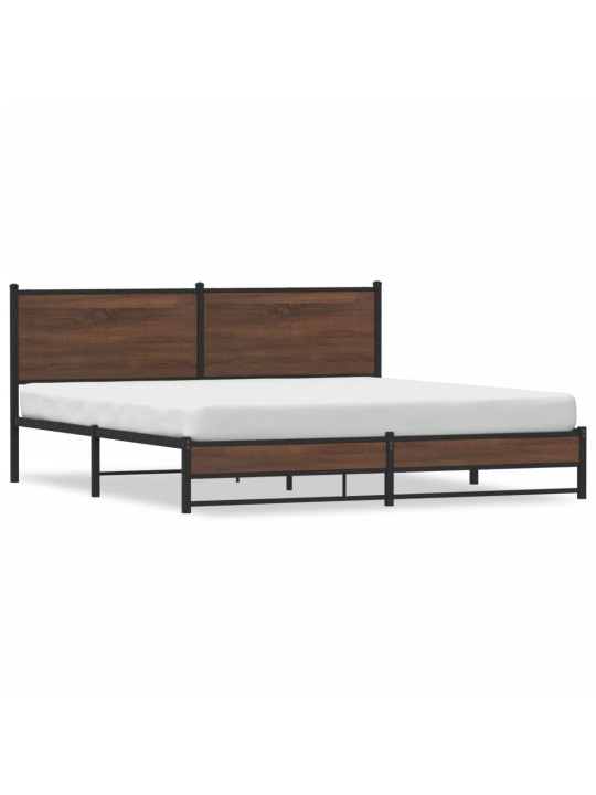 METALLIST VOODIRAAM ILMA MADRATSITA PRUUN TAMM 183X213 CM