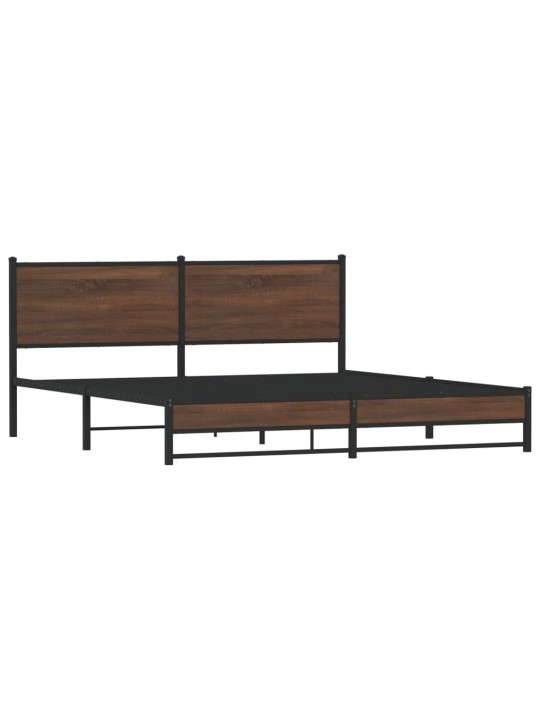 METALLIST VOODIRAAM ILMA MADRATSITA PRUUN TAMM 183X213 CM