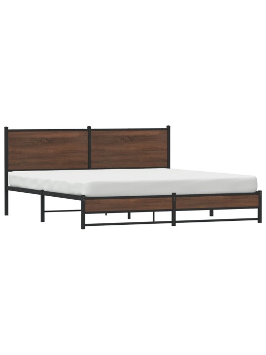 METALLIST VOODIRAAM ILMA MADRATSITA PRUUN TAMM 183X213 CM