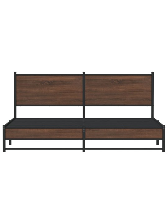 METALLIST VOODIRAAM ILMA MADRATSITA PRUUN TAMM 183X213 CM