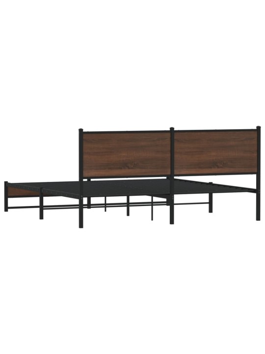 METALLIST VOODIRAAM ILMA MADRATSITA PRUUN TAMM 183X213 CM
