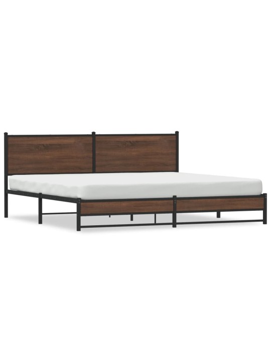 METALLIST VOODIRAAM ILMA MADRATSITA PRUUN TAMM 193X203 CM