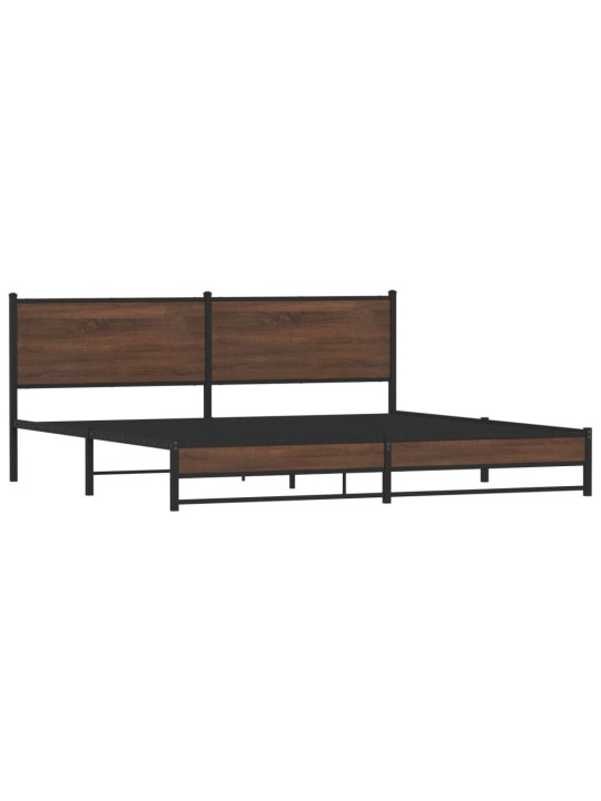 METALLIST VOODIRAAM ILMA MADRATSITA PRUUN TAMM 193X203 CM