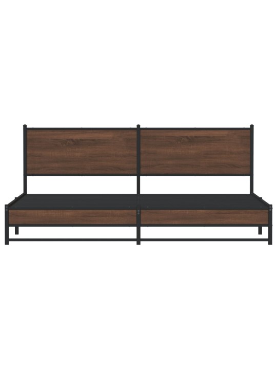 METALLIST VOODIRAAM ILMA MADRATSITA PRUUN TAMM 193X203 CM