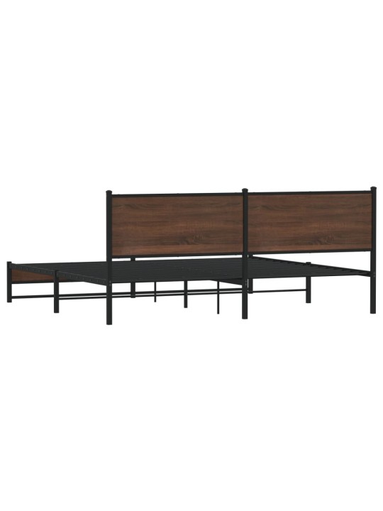 METALLIST VOODIRAAM ILMA MADRATSITA PRUUN TAMM 193X203 CM