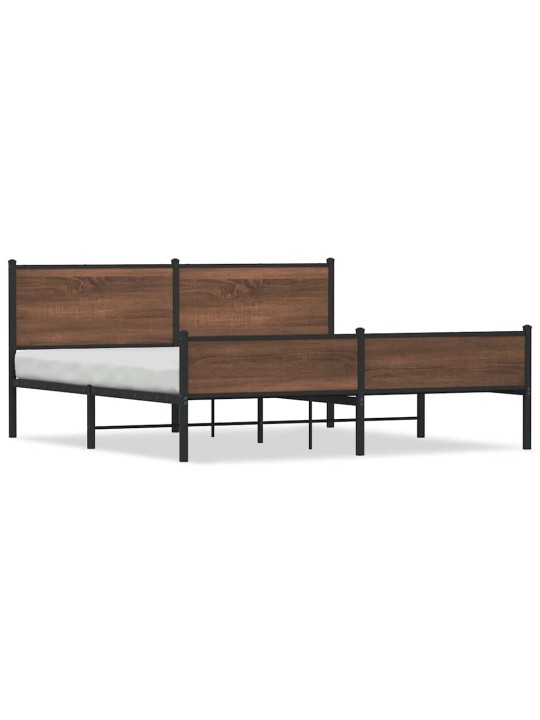 METALLIST VOODIRAAM ILMA MADRATSITA PRUUN TAMM 183X213 CM