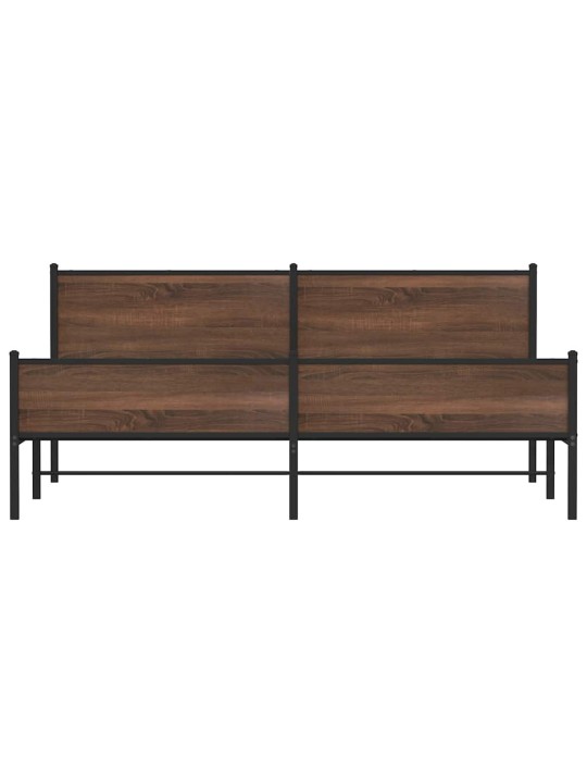 METALLIST VOODIRAAM ILMA MADRATSITA PRUUN TAMM 200X200 CM