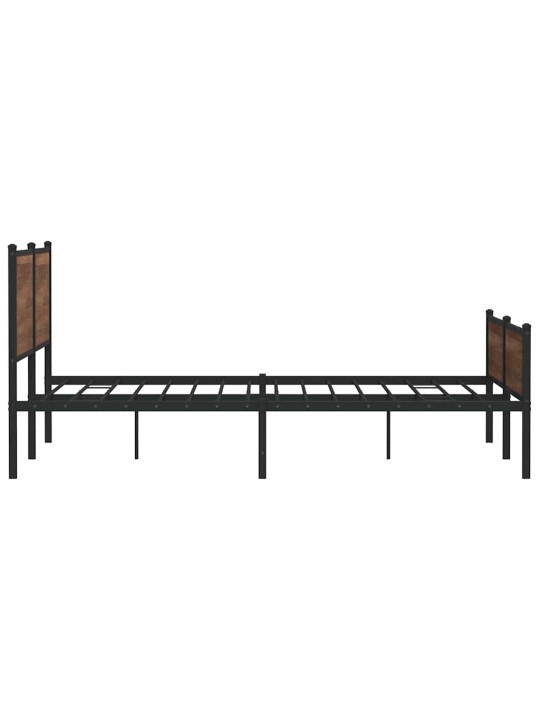 METALLIST VOODIRAAM ILMA MADRATSITA PRUUN TAMM 200X200 CM