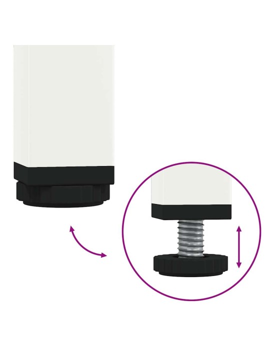TELERIKAPP VALGE 101,5X39X43,5 CM KÜLMVALTSITUD TERAS