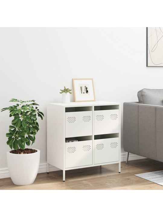 PUHVETKAPP VALGE 68X39X73,5 CM KÜLMVALTSITUD TERAS
