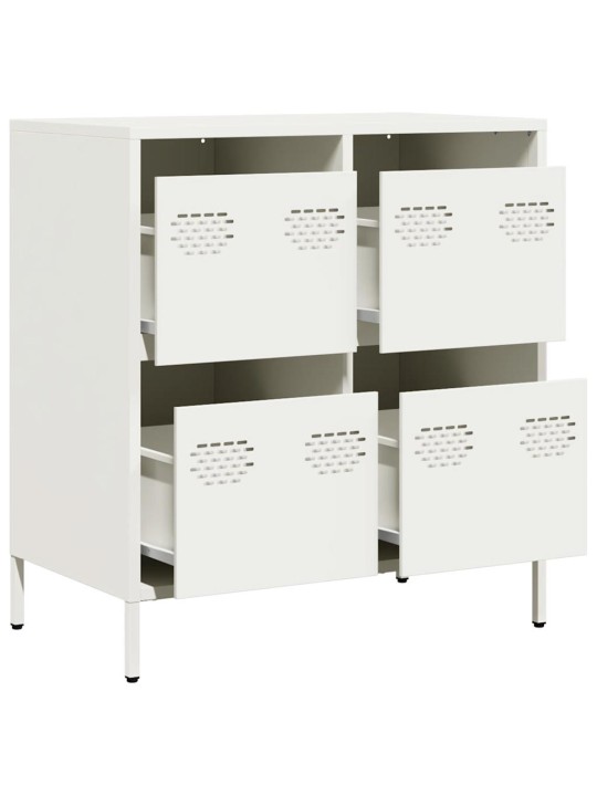 PUHVETKAPP VALGE 68X39X73,5 CM KÜLMVALTSITUD TERAS