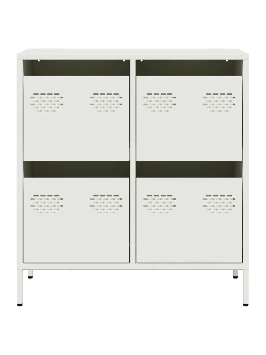 PUHVETKAPP VALGE 68X39X73,5 CM KÜLMVALTSITUD TERAS
