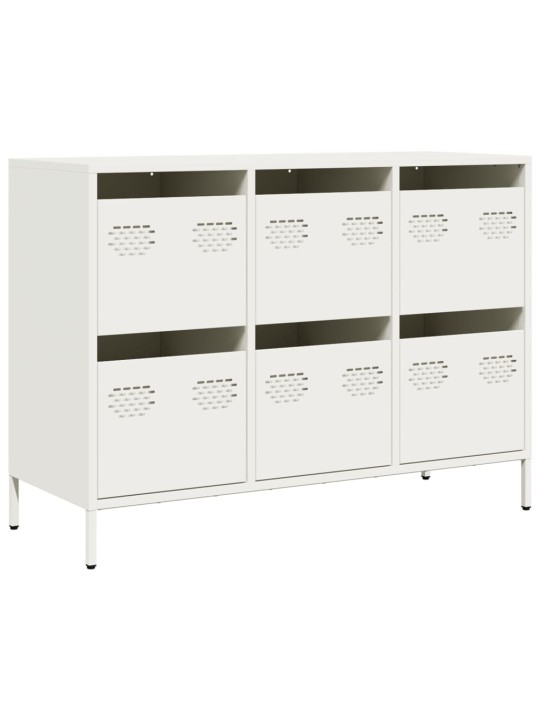 PUHVETKAPP VALGE 101,5X39X73,5 CM KÜLMVALTSITUD TERAS