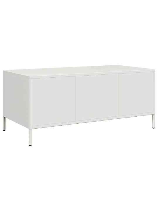 DIIVANILAUD VALGE 101,5X50X43,5 CM KÜLMVALTSITUD TERAS