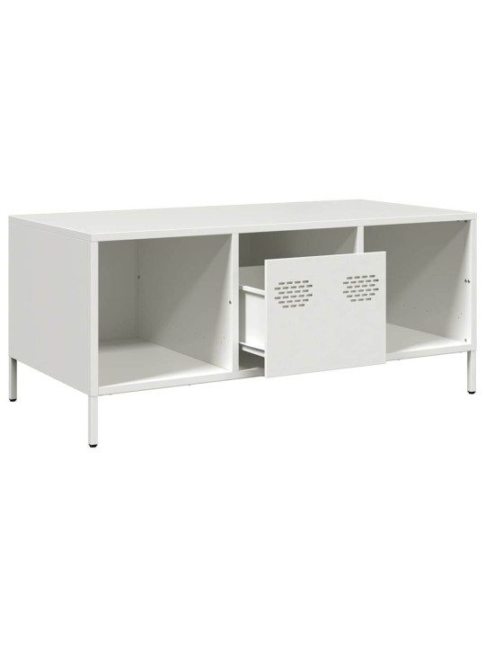 DIIVANILAUD VALGE 101,5X50X43,5 CM KÜLMVALTSITUD TERAS