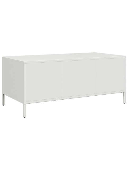 DIIVANILAUD VALGE 101,5X50X43,5 CM KÜLMVALTSITUD TERAS