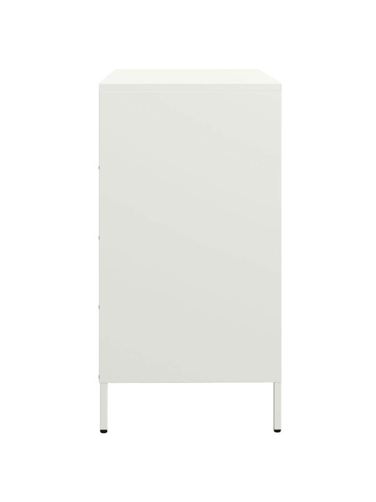 PUHVETKAPP VALGE 68X39X73,5 CM KÜLMVALTSITUD TERAS