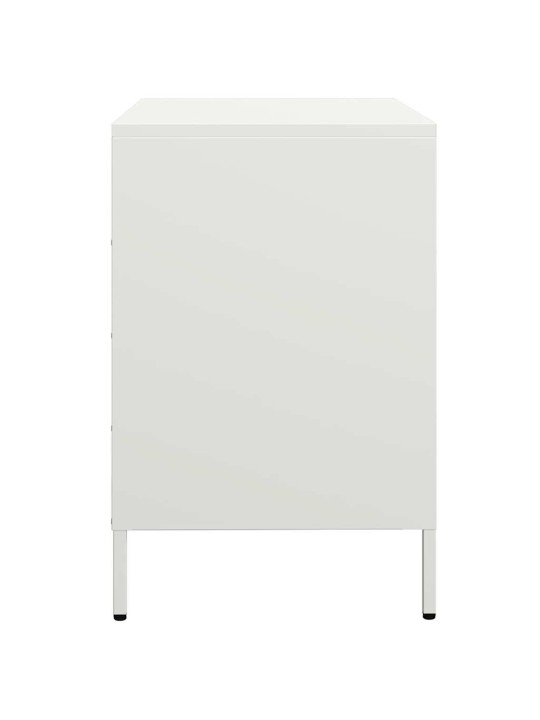 PUHVETKAPP VALGE 68X39X58,5 CM KÜLMVALTSITUD TERAS
