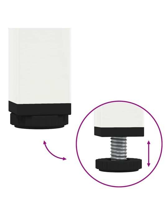 TELERIKAPP VALGE 101,5X39X43,5 CM KÜLMVALTSITUD TERAS