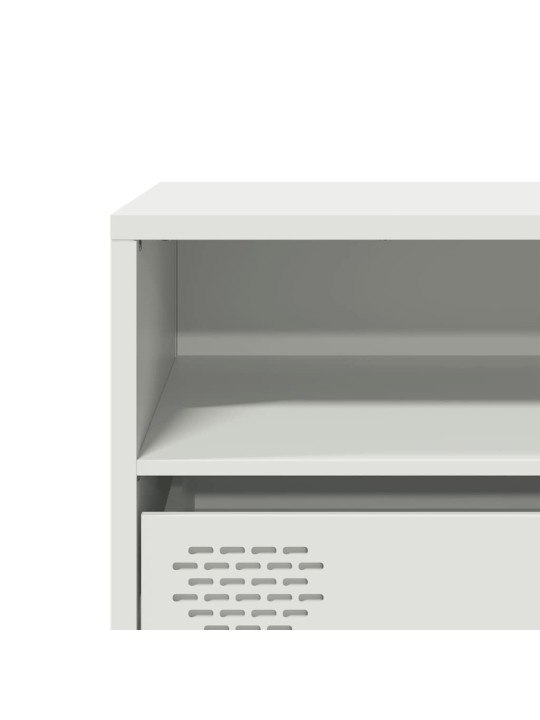 TELERIKAPP VALGE 135X39X43,5 CM KÜLMVALTSITUD TERAS