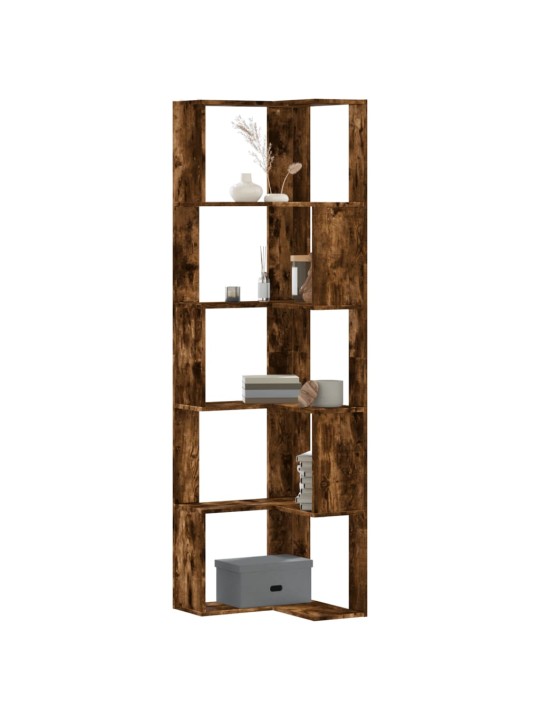 5-KORRUSELINE RAAMATURIIUL SUITSUTATUD TAMM 50X50X179 TEHISPUIT