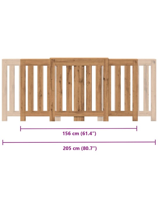RADIAATORI KATE, SONOMA TAMM, 205X21,5X83,5 CM, TEHISPUIT
