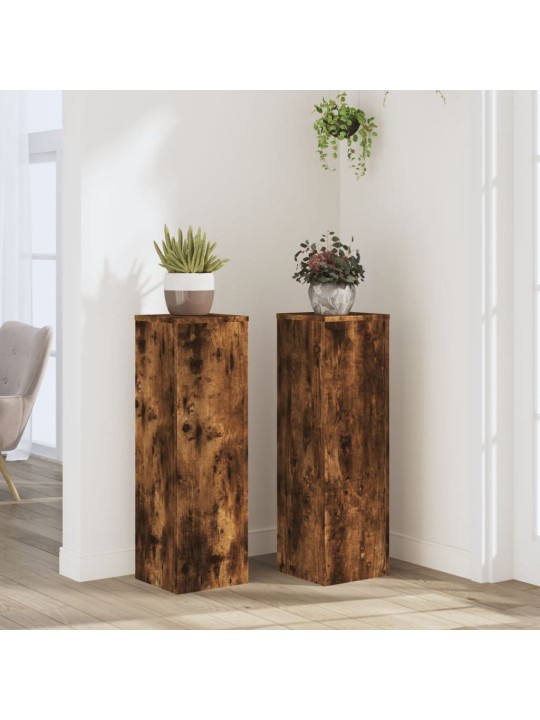 TAIMEALUSED 2 TK, SUITSUTATUD TAMM, 25X25X80 CM, TEHISPUIT
