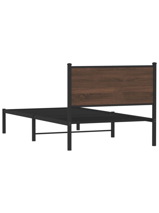 METALLIST VOODIRAAM ILMA MADRATSITA PRUUN TAMM 107X203 CM