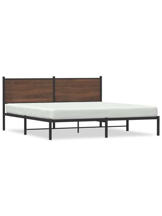 METALLIST VOODIRAAM ILMA MADRATSITA PRUUN TAMM 183X213 CM