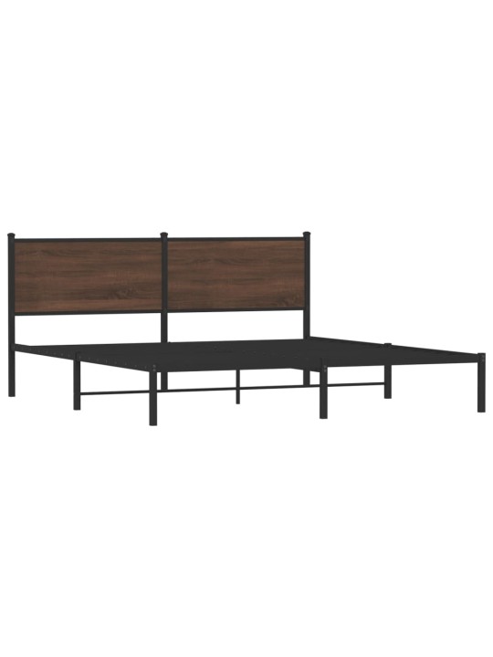 METALLIST VOODIRAAM ILMA MADRATSITA PRUUN TAMM 183X213 CM