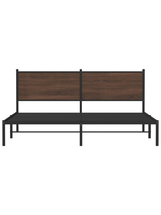 METALLIST VOODIRAAM ILMA MADRATSITA PRUUN TAMM 183X213 CM