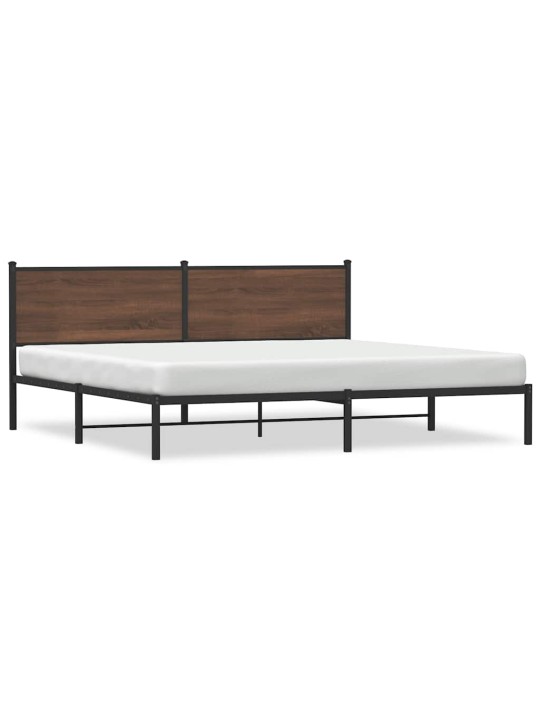 METALLIST VOODIRAAM ILMA MADRATSITA PRUUN TAMM 193X203 CM