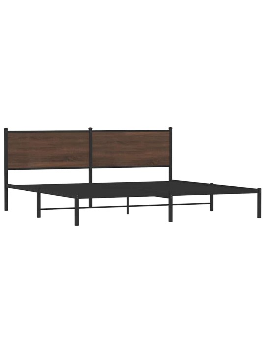 METALLIST VOODIRAAM ILMA MADRATSITA PRUUN TAMM 193X203 CM