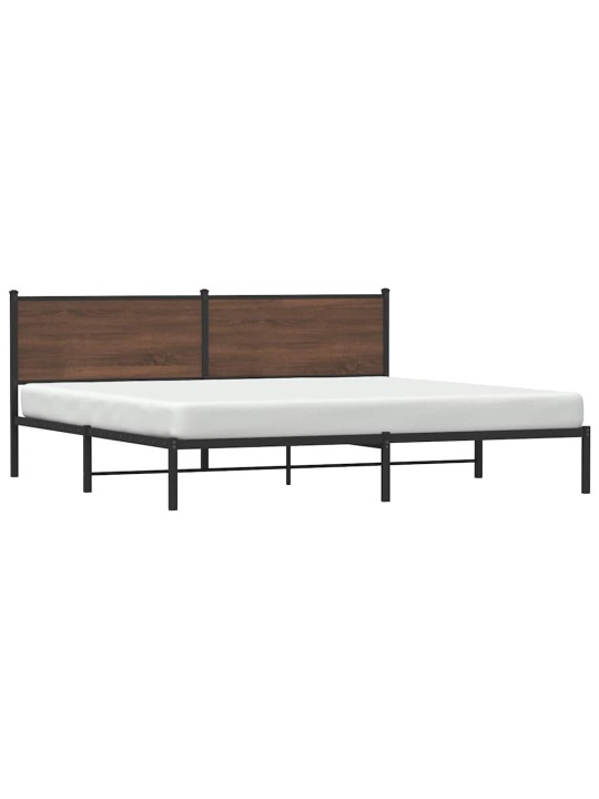 METALLIST VOODIRAAM ILMA MADRATSITA PRUUN TAMM 193X203 CM