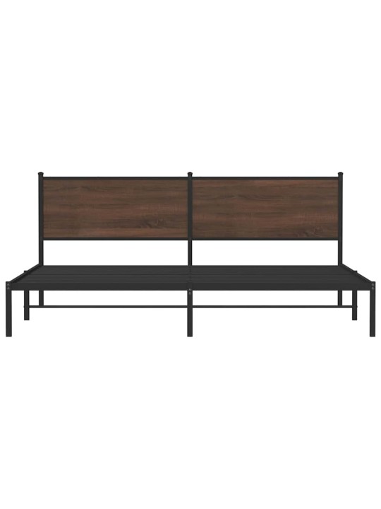 METALLIST VOODIRAAM ILMA MADRATSITA PRUUN TAMM 193X203 CM