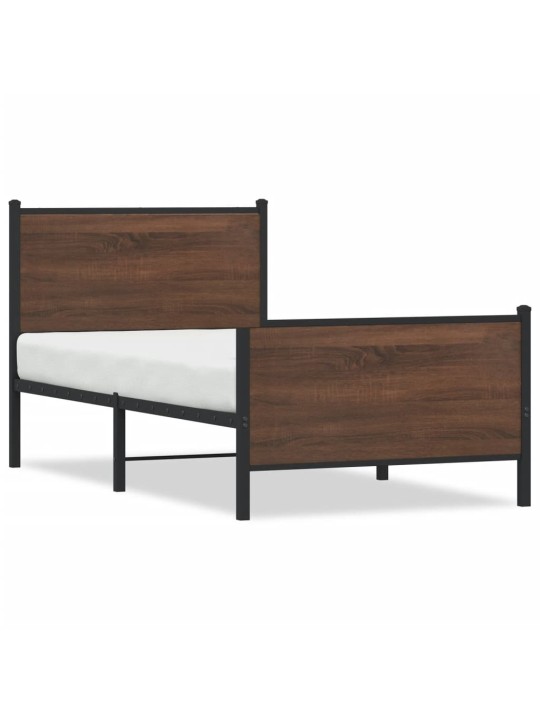 METALLIST VOODIRAAM ILMA MADRATSITA PRUUN TAMM 107X203 CM