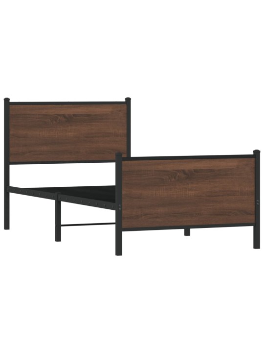 METALLIST VOODIRAAM ILMA MADRATSITA PRUUN TAMM 107X203 CM