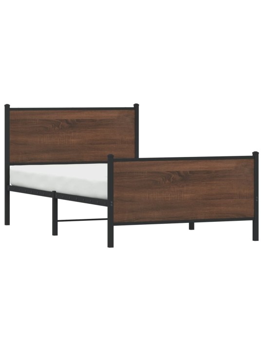 METALLIST VOODIRAAM ILMA MADRATSITA PRUUN TAMM 107X203 CM