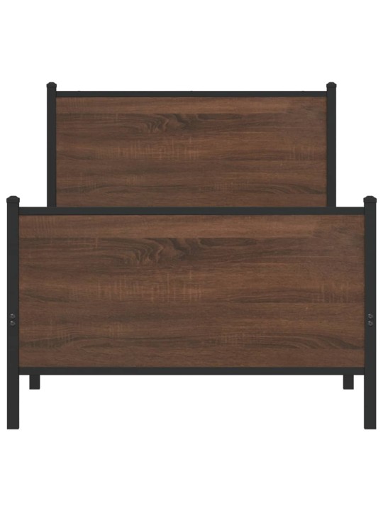 METALLIST VOODIRAAM ILMA MADRATSITA PRUUN TAMM 107X203 CM